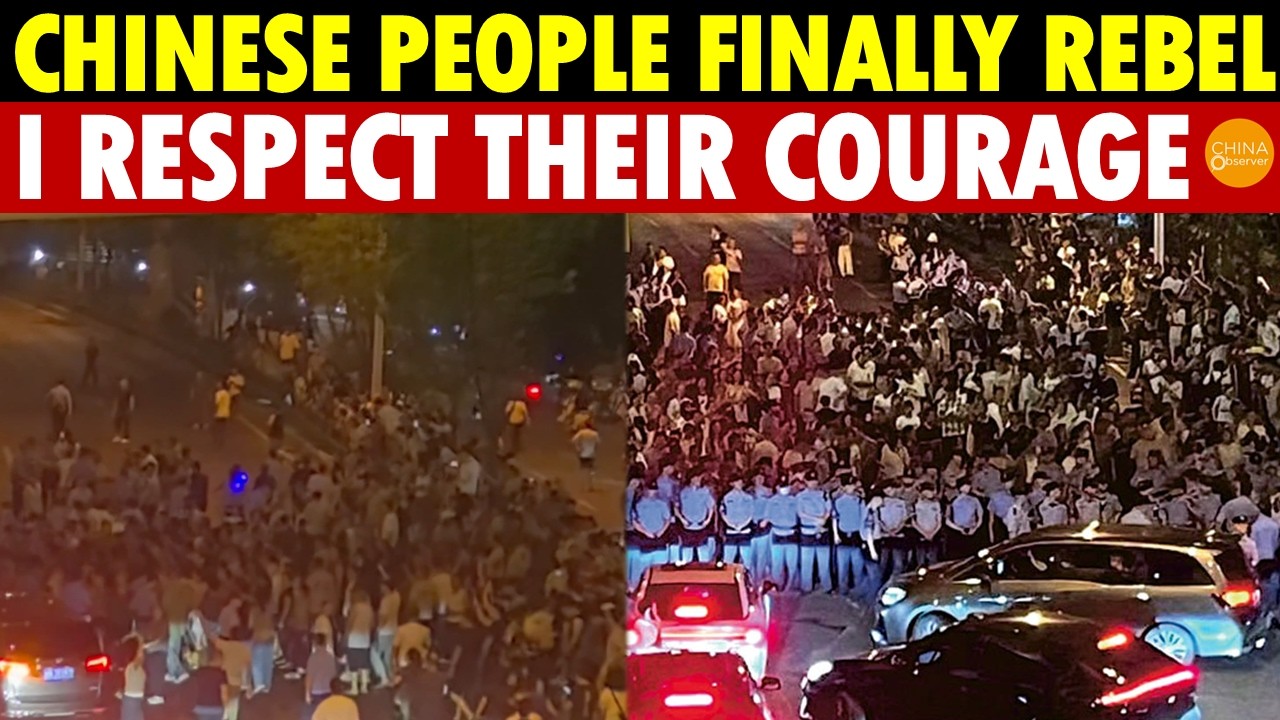 Chinese People Finally Rebel! Mass Road Block Protests Defeat Police — I Respect Their Courage!