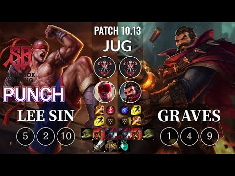 SB Punch Lee Sin vs Graves Jungle - KR Patch 10.13