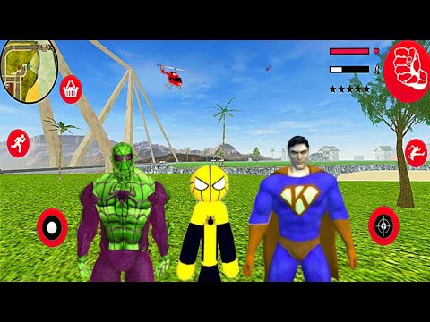 Superhéroe Mafia Stickman Juego - Mafia Spider-StickMan Rope Hero #8 - Android Gameplay