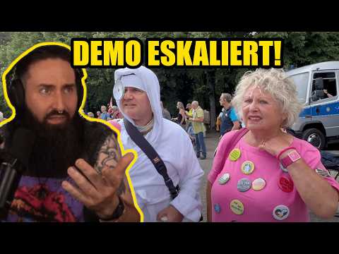 Quer-Denker X AfD 💙 Demo ESKALIERT! (Frieden-Corona-...) Hakon reagiert auf @Hannes.Kreschel
