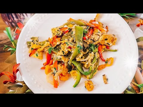Huevos Revueltos con Rajas 🍳 | Fuego en la Cocina