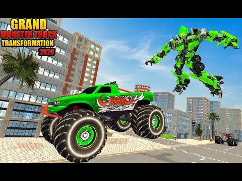 US Army Monster Truck Transform Robot Shooting - New Monster Robot Games - Android Gameplay.