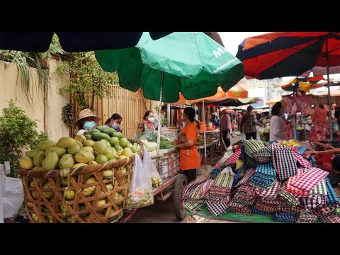 Morning Market Scenes - Amazing Market Street Food At Phsa​ Deyhoy @ Sen Sok District 2021