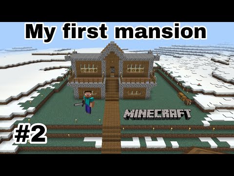 MASSIVE WOODEN MANSION BUILD in minecraft #2! 😈🔥