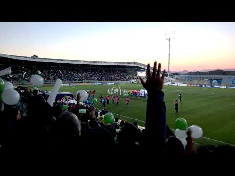 "Salida Deportes Puerto Montt-Iberia 23.03.2014.-" Barra: Los del Sur &bull; Club: Deportes Puerto Montt