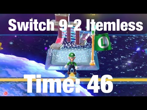 9-2 Itemless Speedrun In 46 IGT (Former WR) : Super Mario 3D World + Bowsers Fury