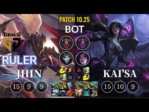 GEN Ruler Jhin vs Kai'Sa Bot - KR Patch 10.25