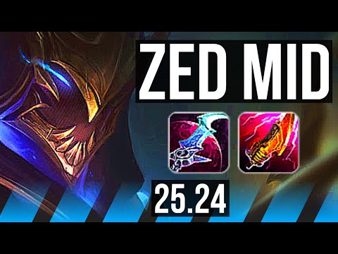 ZED vs AKALI (MID) | 12/1/4 | KR Diamond | 25.24
