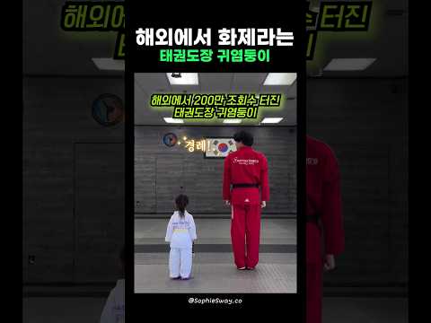 너무 귀여운 태권도장 애교쟁이