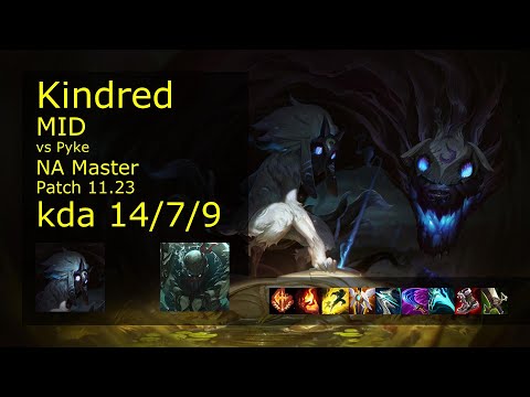 Rank 2 Kindred on NA server - Kindred Mid vs Pyke
