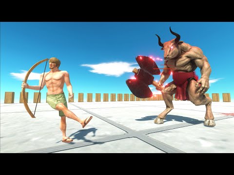 NEW MINOTAUR Remastered 1vs1 - Animal Revolt Battle Simulator
