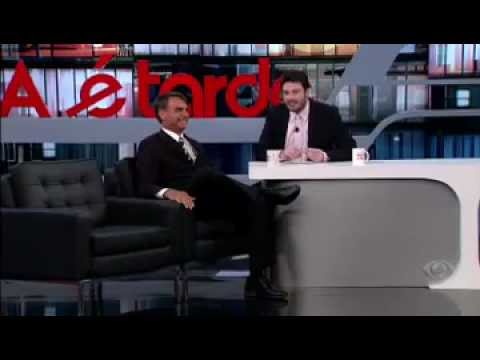 Deputado Jair Bolsonaro no programa "Agora é tarde."