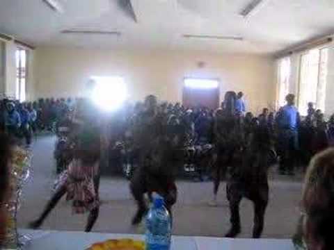 Deaf children dancing, in Oshakati, in North of Namibia