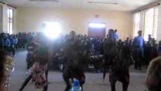 Deaf children dancing, in Oshakati, in North of Namibia