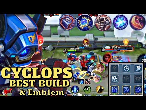 CYCLOPS BEST BUILD AND EMBLEM SET | TOP GLOBAL CYCLOPS | BEST BUILD 2021 | MlBB