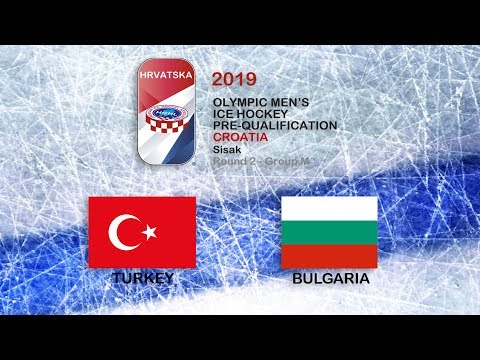 Olympic Men's Ice Hockey PRE-Q Round 2 Group M - TURKEY vs BULGARIA