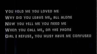 Justin Timberlake-Cry me a river lyrics on screen (HQ)(HD)