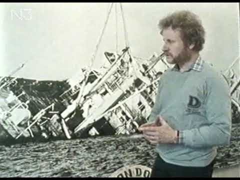 Wrack des Frachters "Ondo" in der Elbmündung; Auschnitt Doku 1986