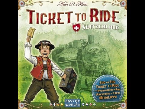 The Purge: # 1787 Ticket to Ride: Switzerland: A 2 (or 3) player Map of those Swiss Alps