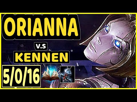 DOPA (APDO) (ORIANNA) vs KENNEN - 5/0/16 KDA MID CHALLENGER GAMEPLAY - KR