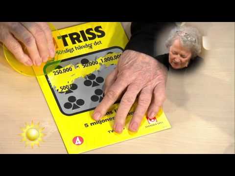 Birgitta Andersson skrapar Triss - Nyhetsmorgon (TV4)