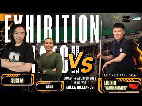 EXHIBITION JOY HEY BALL MATCH 8 BALL WITH LIU XIN