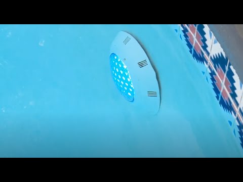 Upgrading pool lighting with a surface mount LED light