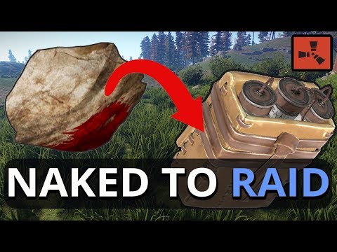 NAKED To INCREDIBLE Satchel RAID!! Rust Solo Survival Gameplay