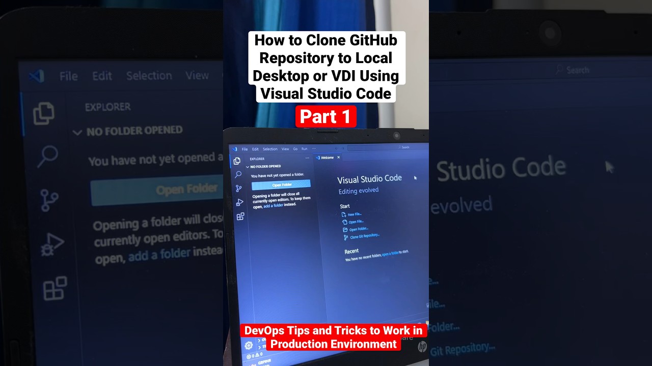 How to Clone github repository in visual studio | Devops Tips Part 1