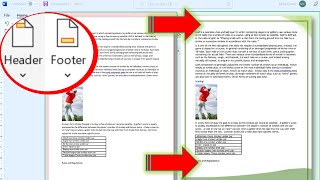 Custom Headers and Footer in Microsoft Word