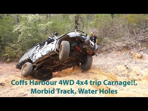 COFFS HARBOUR 4WD 4X4 TRIP -  Carnage!!, Morbid Track, Water Holes - Episode 15