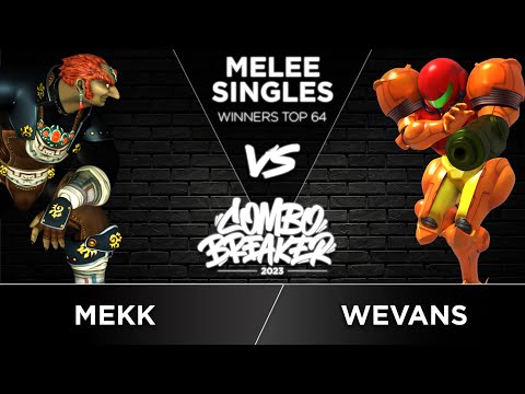 Mekk (Ganondorf) vs Wevans (Samus) - Melee Singles Winners Top 64 - COMBO BREAKER 2023