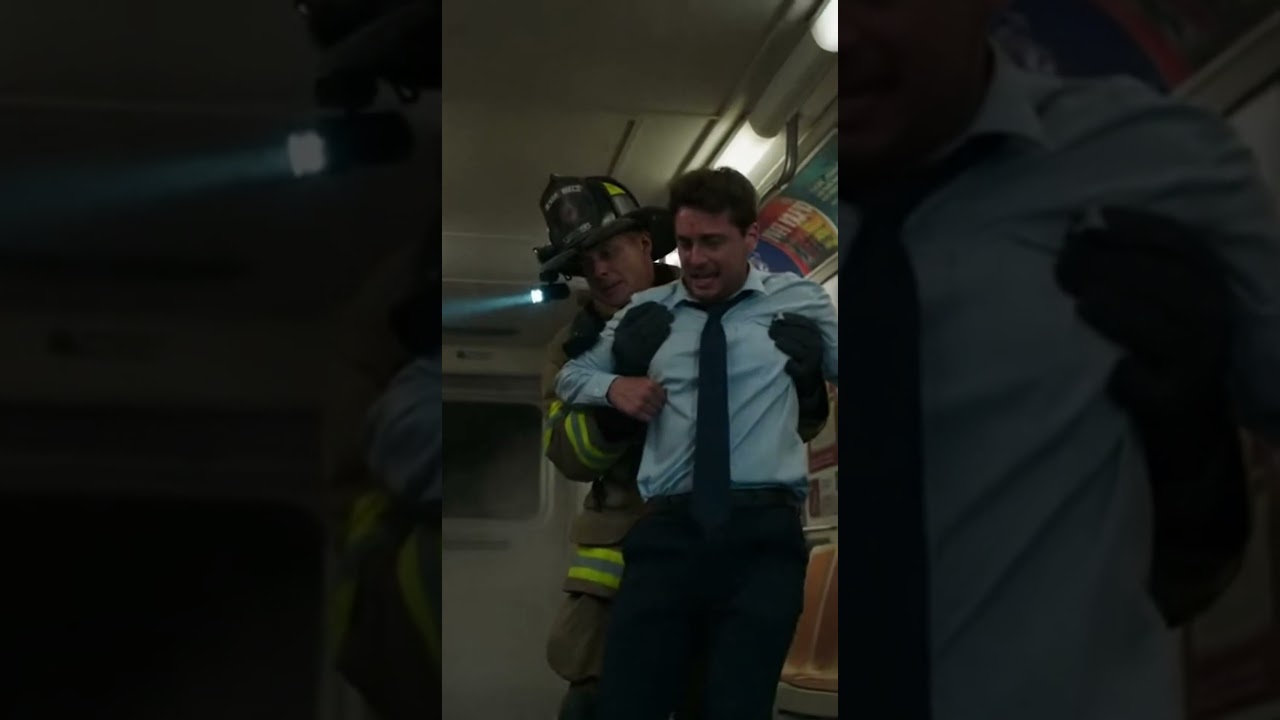 Metro Tunnel Fire — Inside the Train Car Evacuation 🔥🚇 #firefighter #automobile #fire #emergency