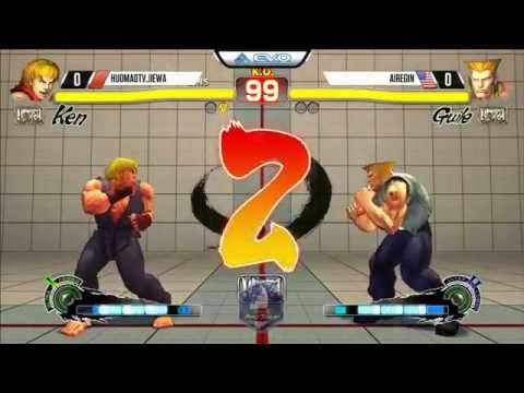 Jiewa (Ken) vs Airegin (Guile) - EVO 2015 USF4 Pools - 720p/60fps