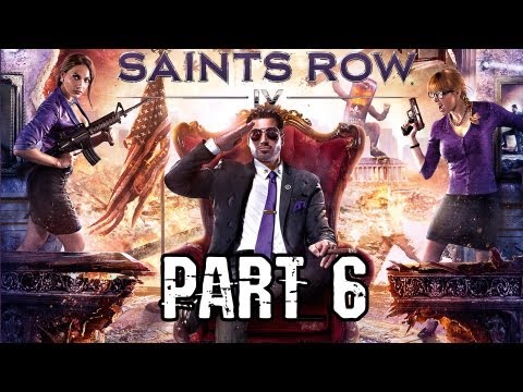 Saints Row IV / 4 Co op Gameplay Commentary Walkthrough Part 6 - Tank Mayhem and Insurance Fraud
