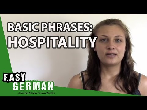 Easy German Basic Phrases - Hospitality