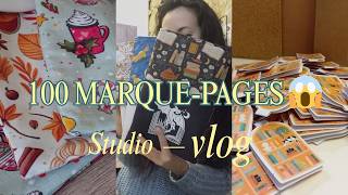 GROSSES COMMANDES DÉBUT DÉCEMBRE | 100 marque-pages & 9 gobelets à produire (vlog créatrice)