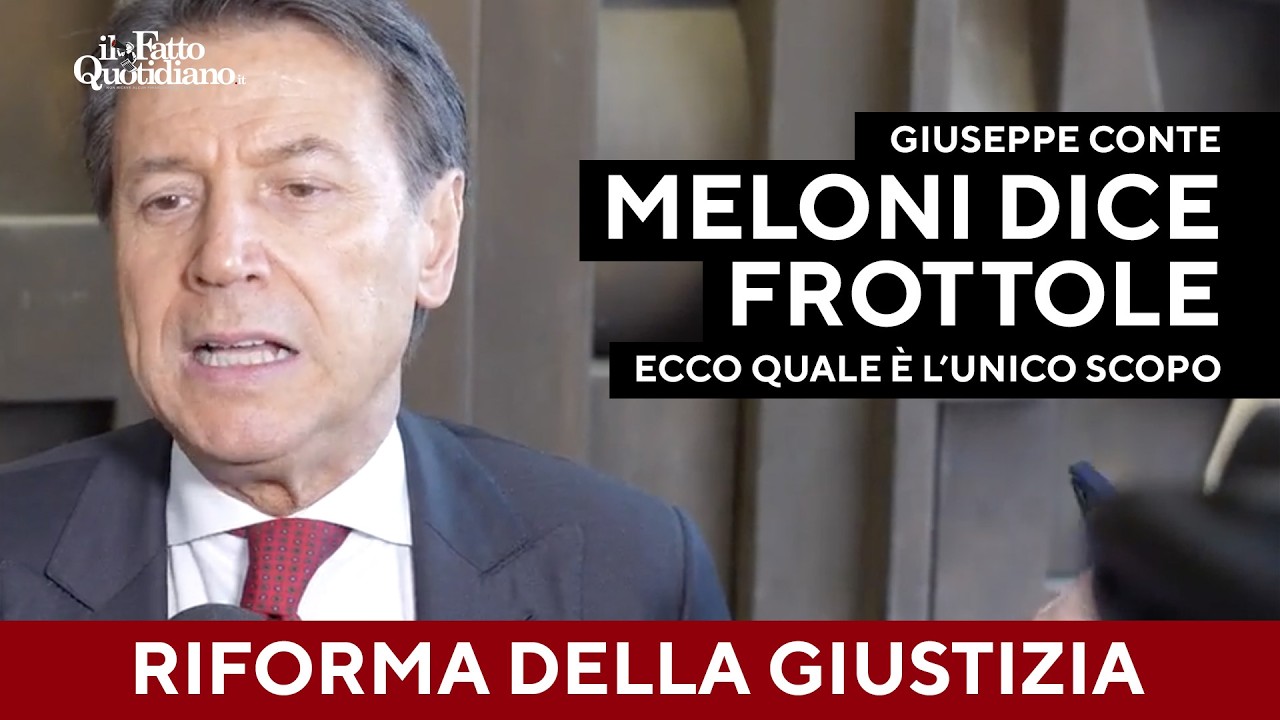 Conte: "Meloni racconta frottole, unico scopo della riforma è schiacciare la magistratura"