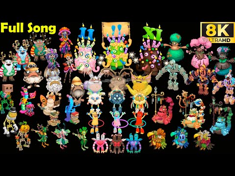 Seasonal Shanty - Full Song | All Common/Rare/Epic 20 level (My Singing Monsters) 8k