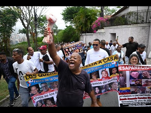 Venezuelans flood Caracas streets, demanding free elections.