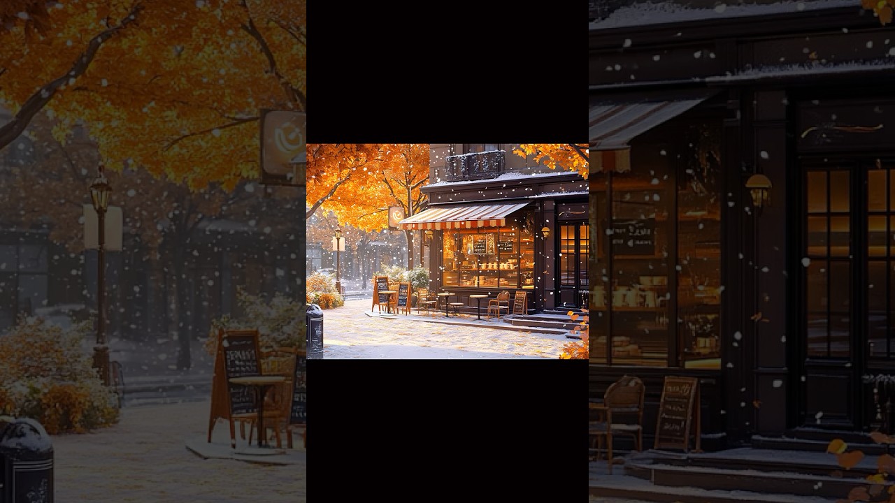 Ghibli style Free Wallpaper with Lofi Coffee Shop Music