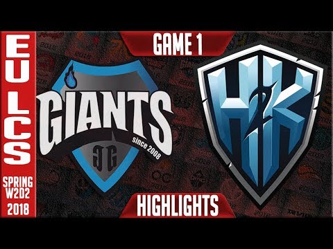 GIA vs H2K Highlights ALL GAMES | EU LCS Spring 2018 S8 W2D2 | Giants vs H2K Highllights