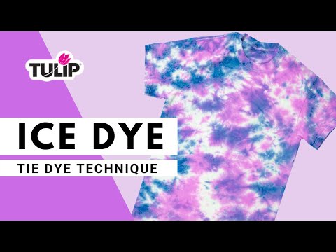 How to Ice Dye Tie Dye Technique with Tulip