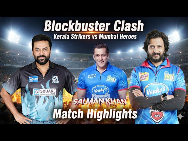 Blockbuster Clash | Kerala Strikers vs Mumbai Heroes | Match Highlights Blockbuster Clash | Kerala Strikers vs Mumbai Heroes | Match Highlights