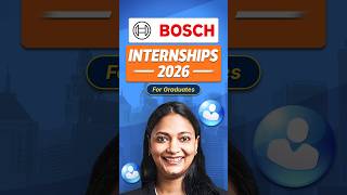 Bosch Internships and Fresher Jobs