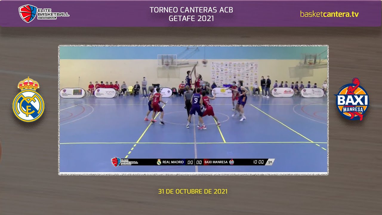 U14M - REAL MADRID vs BAXI MANRESA.- Torneo Elite Basketball Canteras ACB #BasketCantera.TV