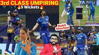 ROHIT SHARMA DRS VS KKR 😲ROHIT SHARMA NOT OUT | BUMRAH 5 WICKETS | MI VS KKR 2022