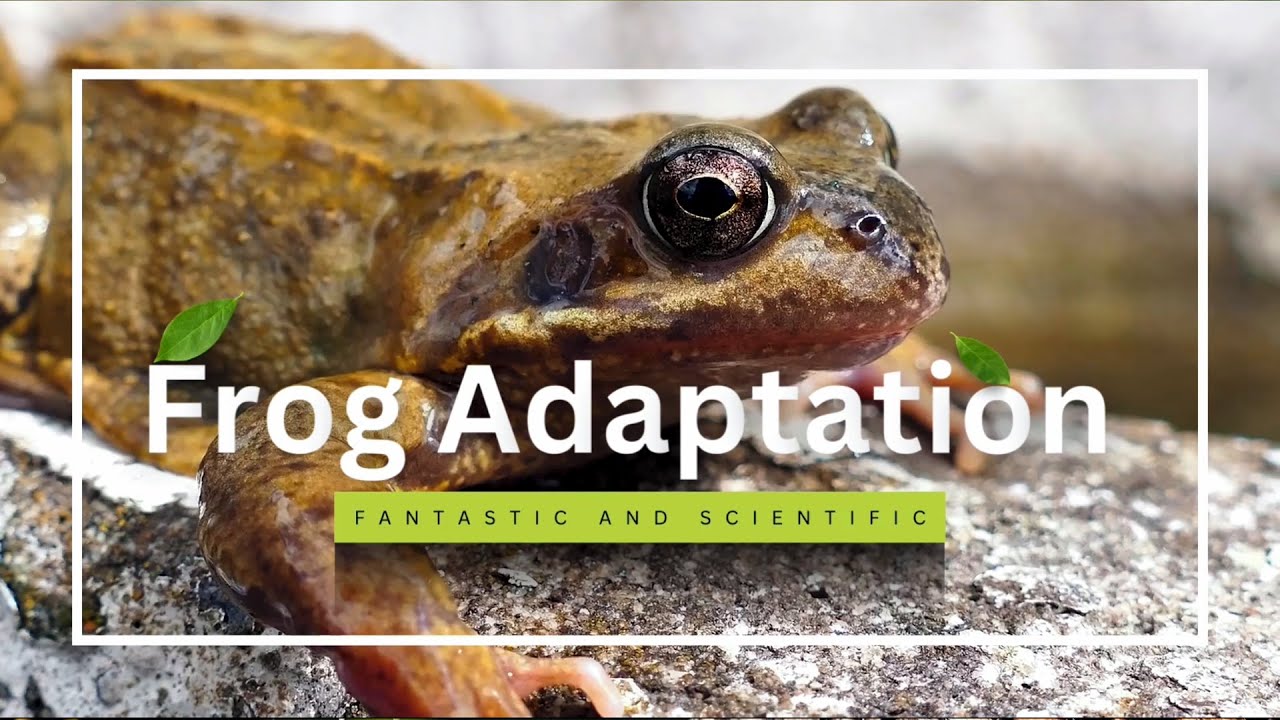 What is a physical adaptation of a poisonous frog?