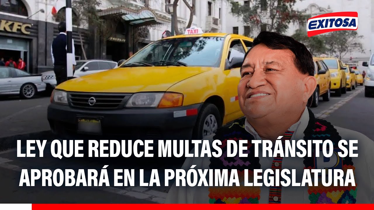 🔴🔵 José Luna: Proyecto de Ley que reduce multas de tránsito se aprobará en la próxima legislatura