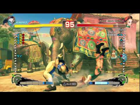 MaestosoColosseo [Vega] Vs OldTensai [Cammy] SSF4 AE Online Ranked Matches - PSN